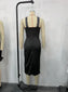 Sexy Night Out Party Dresses for Women 2022 Rhinestone Ruched High Slit Contrast Lace Corset Sleeveless Halter Slim Dress New