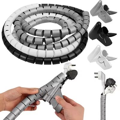 Black Cable Wire Protector Cable Organizer