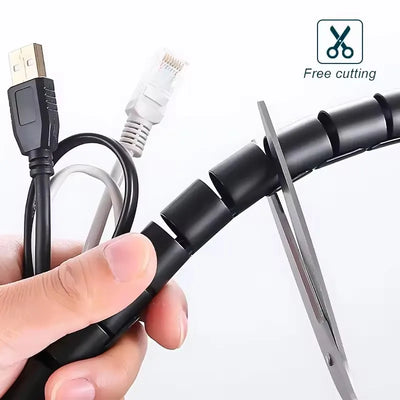 Black Cable Wire Protector Cable Organizer